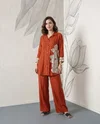 K 1236 By Naisha Mul Chanderi Hand Embroidery Co Ord Set